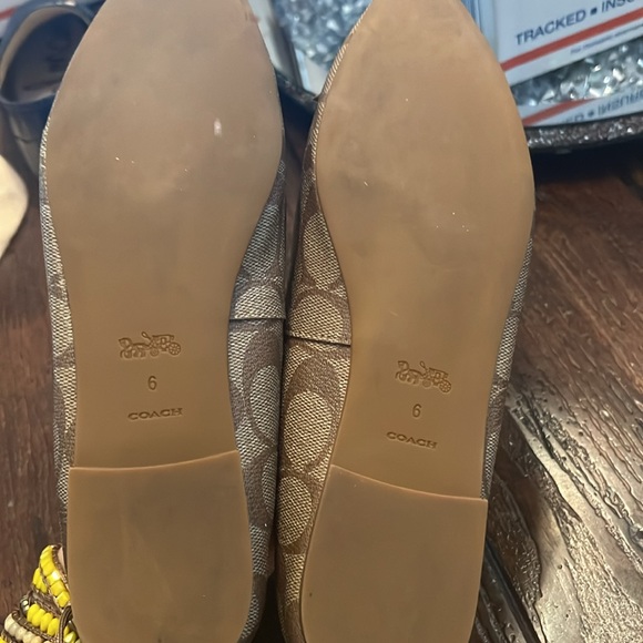 Coach ANNABEL BALLET COACH C2913 KHAKI/SADDLE 6 Flats - Picture 10 of 10